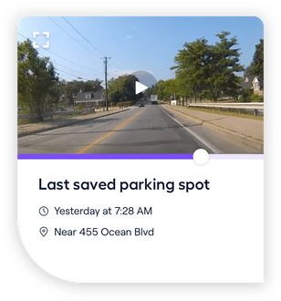 Nexar App last saved parking spot